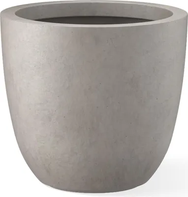 Produktbild von Handgemachte Pflanzenbox - modernes Design - 1 Stück - verwitterter Beton - 35 cm