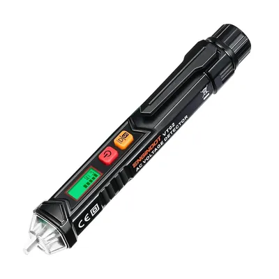 Produktbild von Spannungsprüfer (Spannungsmesser, einstellbare Empfindlichkeit), mit LCD-Display, Taschenlampe & einstellbarer Empfindlichkeit