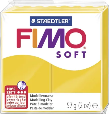 Produktbild von FIMO, Modelliermasse, Knete sonnengelb soft normal