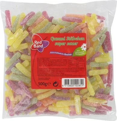 Produktbild von Red Band Gummi Stäbchen super sauer 500g