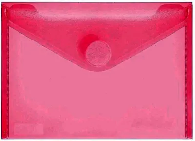 Produktbild von FSY Sichttasche A6quer, rot klar, 1 Stück