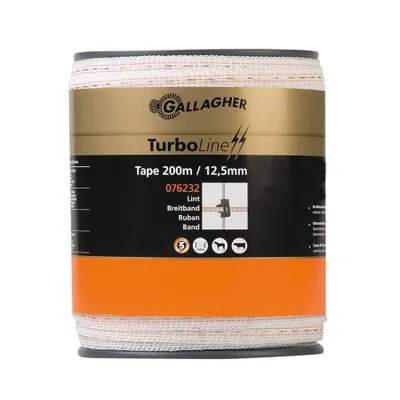 Image de Gallagher Schriklint TurboLine (12,5 MM / Wit) - 200 mètres