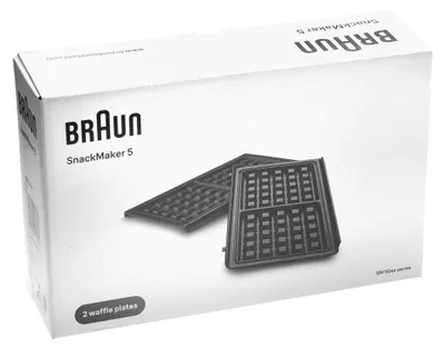 Immagine prodotto di Braun AS00006839 Piastre a forma di cialda per SM5000BK, SM5038SL e SM5005SL Sandwich Maker 5
