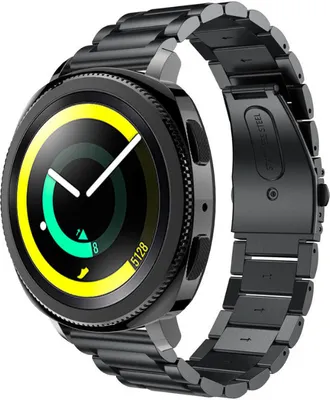 Produktbild von Strap-it Samsung Gear Sport Gliederarmband (Schwarz)