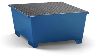 Produktbild von Stahlauffangwanne für 1 IBC à 1000 Liter, mit Abfüllbereich