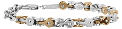 Produktbild von Juwel BREIL Sammlung GEAR, ARMBÄNDER aus HERREN in FARBIGER STAHL Farbe SILVER & GOLD messen 22 - TJ2258