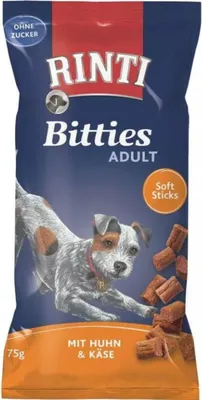 Produktbild von Rinti 75gx16 Bitties Adult Huhn & Käse