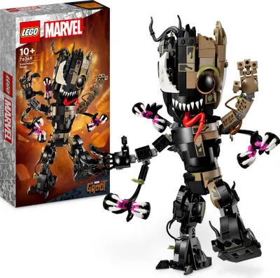 Produktbild von LEGO Marvel Venomized Groot 76249, Spiel- und Ausstellungsset aus Guardians of the Galaxy, Verwandle Baby Groot in die Venomized Version, 27 cm, 630 Teile, kombinierbar mit anderen LEGO Marvel Sets