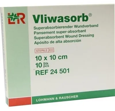 Produktbild von VLIWASORB superabsorb.Saugkomp.steril 10x10 cm