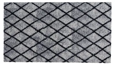 Produktbild von Xanie Aqua | Teppichmatte - Küchenteppich - Wohnzimmerteppich - Fußmatte,Größe:67x120 cm;Motiv:linea schwarz