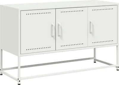 Obrázok produktu pre vidaXL TV skrinka biela 100,5x39x60,5 cm oceľ
