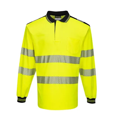 Immagine prodotto di Portwest T184 PW3 Polo Hi-Vis, giallo langarola/nero Gr. L