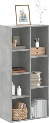 Imagen del producto de Maison Exclusive - Estantería para libros, color gris hormigón, 50x25x105 cm, fabricada en material de madera