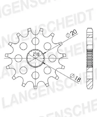 Produktbild von Ritzel Supersprox 428 - 14Z CST-426:14|feinverzahnt 18,0/20,0