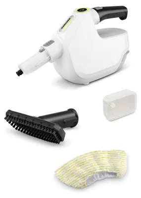Imagen del producto de Kärcher 1.516-404.0, Limpiador a vapor portátil, 0,2 l, Blanco, Con botones, 5 m, 1300 W