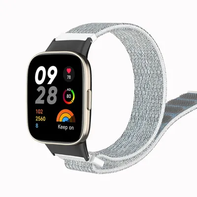 Produktbild von Strap-it Redmi Watch 3 Nylon Armband (Grau)