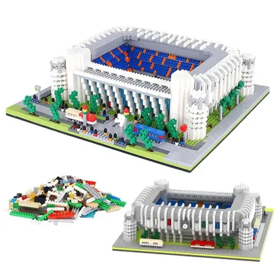 Produktbild von Madrid Fußballstadion Mikrobausteine 3500 Teile Bauset Geschenkbox Deko