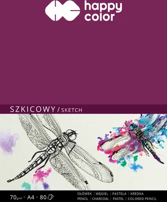 Immagine prodotto di Szkicownik A4 klejony 80 arkuszy 70 g/m2 Happy Color