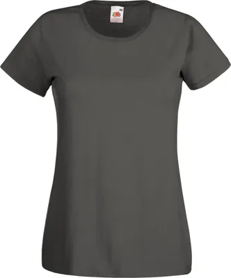 Produktbild von Fruit Of The Loom Lady-Fit Damen T-Shirt BC1354 (2XL) (Helles Anthrazit)