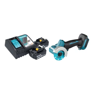 Zdjęcie produktu dla Akumulatorowa szlifierka kątowa Makita DMC 300 RG 18 V 76 mm bezszczotkowa + 2x akumulator 6,0 Ah + ładowarka