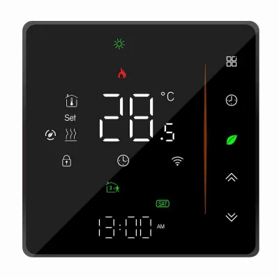 Obrázek produktu pro WiFi Smart Thermostat - regulátor teploty s dotykovým ovládáním, APP a hlasovým ovládáním, pro ohřev vody, kompatibilní s Alexou, 5A, černý