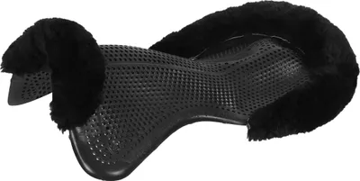 Produktbild von Acavallo Gel Pad THERAPEUTIC mit Lammfell, Größe:L, Farbe:black/black