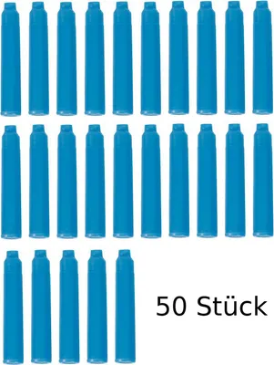 Produktbild von 50 Füllerpatronen / Tintenpatronen / Farbe: türkis