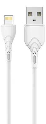 Obrázok produktu pre Kábel na nabíjanie a prenos dát APPACS U11, USB - Lightning 1,0 m 2,4A, Biely