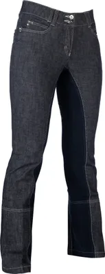 Produktbild von HKM Jodhpur Miss Blink 1/1 Alos Besatz JEANSBLAU/DUNKELBLAU, Gr. 34