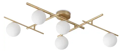 Zdjęcie produktu dla Atlas Współczesna Lampa Sufitowa Metal Złota 5 Świateł G9 4W 3000K Ip20