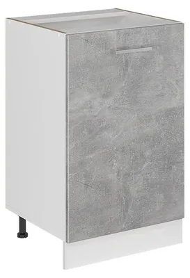 Obrázek produktu pro Spodní skříňka kuchyňské linky Vicco R-Line Beton/Bílá 50 cm bez pracovní desky, Model 70075