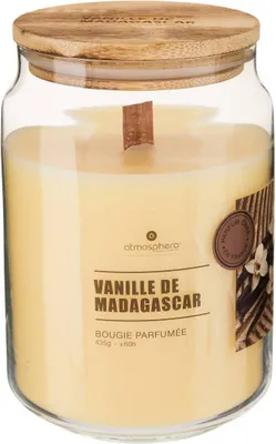 Image de Bougie parfumée 435 g, parfum vanille de Madagascar - Atmosphera, créateur d'intérieur