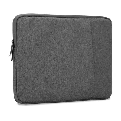 Image de Cadorabo Sacoche de protection pour ordinateur portable / tablette 15.6 pouces en gris Sacoche pour ordinateur portable Tissu Doublure en velours