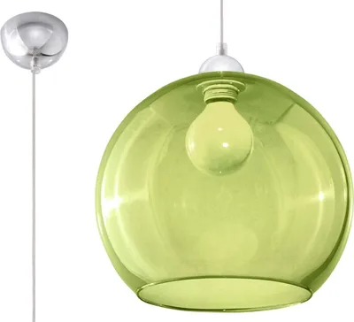 Zdjęcie produktu dla Lampa wisząca BALL Zielona Sollux Lighting SL.0254