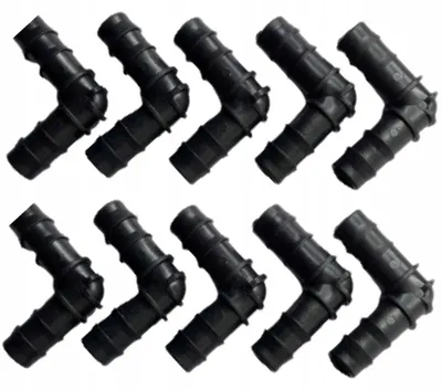Image de 10x Coudes à Emboîtement pour Ligne Goutte-à-Goutte 16mm Irrigation
