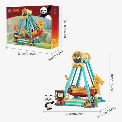 Zdjęcie produktu dla Pantasy Kung Fu Panda - Adventure Park: Zestaw klocków Statek piracki (379 elementów)