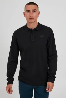 Produktbild von BLEND BHDahoud Herren Longsleeve Poloshirt Langarmshirt Shirt mit Polokragen Polohemd