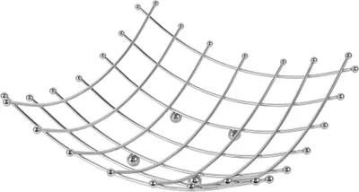 Image de Acier inoxydable Living Room Desktop Fruit Dish Dining Durable Fruit Basket Kitchen Decoration Supplies