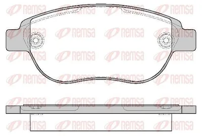 Produktbild von REMSA Bremsbeläge Satz Vorne Bremsklötze passend für PEUGEOT 207 (WA, WC) 0841.00