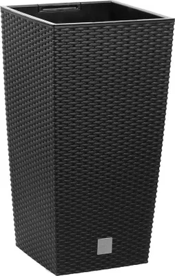 Zdjęcie produktu dla Pojemnik ogrodowy 266 litrów – odporny na warunki atmosferyczne – czarny – 265 x 265 x 50 cm