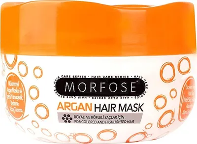 Produktbild von Morfose Professional Argan Hair Mask Haarkur Haarpflege für Gefärbtes und Gesträhntes Haar 500ml