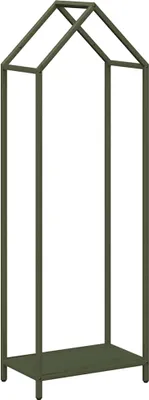 Immagine prodotto di vidaXL Porta legna verde oliva 40x25x120 cm Acciaio laminato a freddo