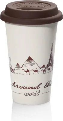 Immagine prodotto di De’Longhi DLSC057 tazza da viaggio 350 ml Marrone, Bianco Vetroceramica