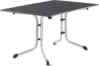 Produktbild von Klapptisch >Boulevard< in Schiefer anthrazit, vivodur ® - 140x73x90cm (BxHxT)