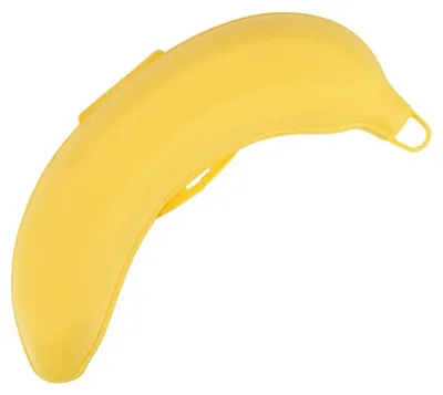 Obrázek produktu pro Krabička na banány - Nádoba na banány - Plast - 22,5 x 7,5 x 5,5 cm - Žlutá