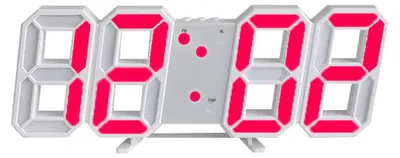 Produktbild von 3D-Digitalwecker 9,7 Zoll, LED-Wanduhr Mit Nachtlicht Und Weckfunktion, Digitale Tischuhr Für Wohnzimmer Und Büro