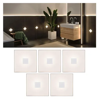 Produktbild von Paulmann 784.02, Quadratisch, 2700 K, IP44, Weiß