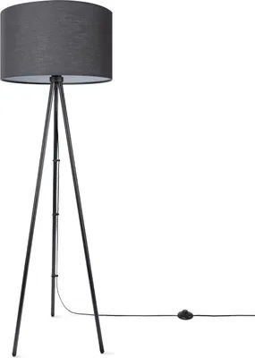 Produktbild von Stehleuchte Wohnzimmer Schlafzimmer Dreibein Stofflampenschirm Stehlampe E27 Uni