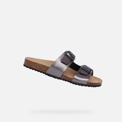 Obrázok produktu pre Dámske strieborné sandále Geox Brionia 42