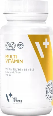 Produktbild von VET EXPERT Multivitamin – Vitamin- und Mineralstoffpräparat für Hunde und Katzen – 30 Kapseln.
